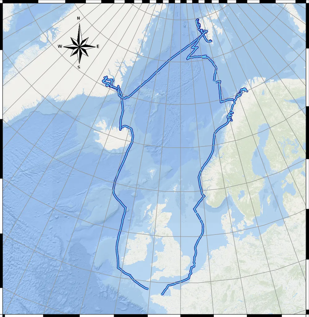 Le carte du trajet Kamak